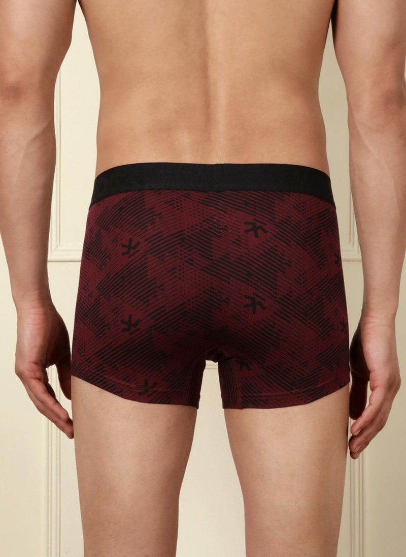 Wrogn Daily Ease Solid & Print Pack of 2 Trunks - Image 4